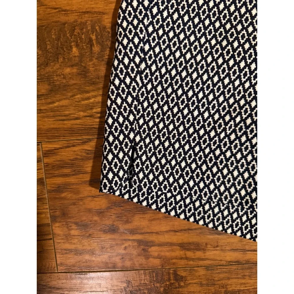 Lane Bryant Womens‎ Size 14 Black White Geometric Diamond Print Shorts Bermuda
